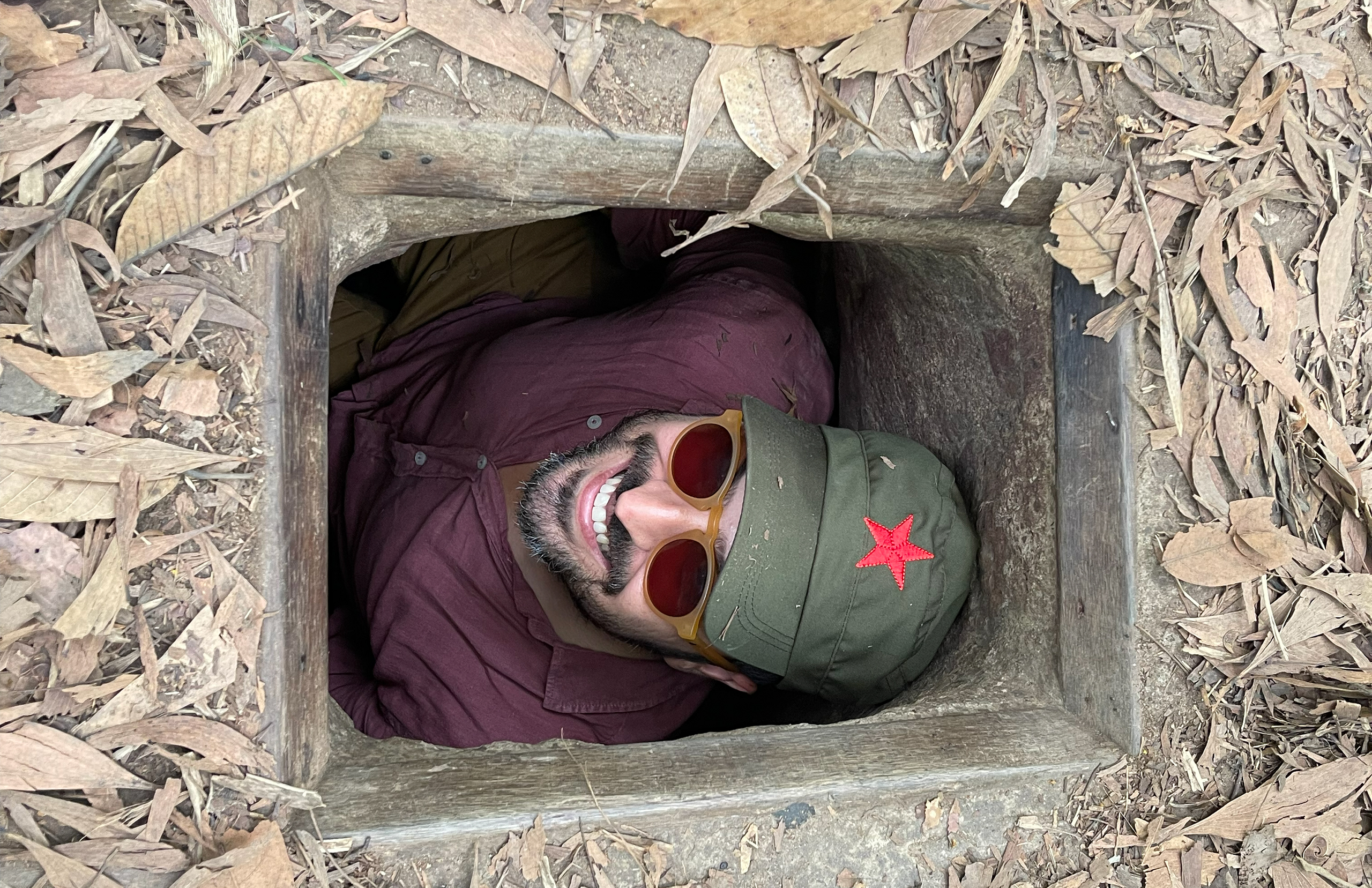 Cu Chi Tunnels Secret entrance to tunnels
