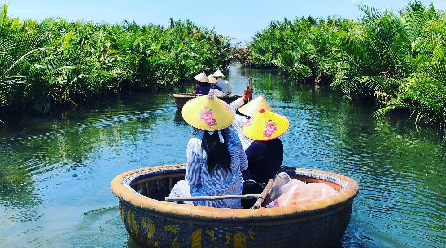 Private Jet Expeditions 23 Guests taking basket boat along the canal
