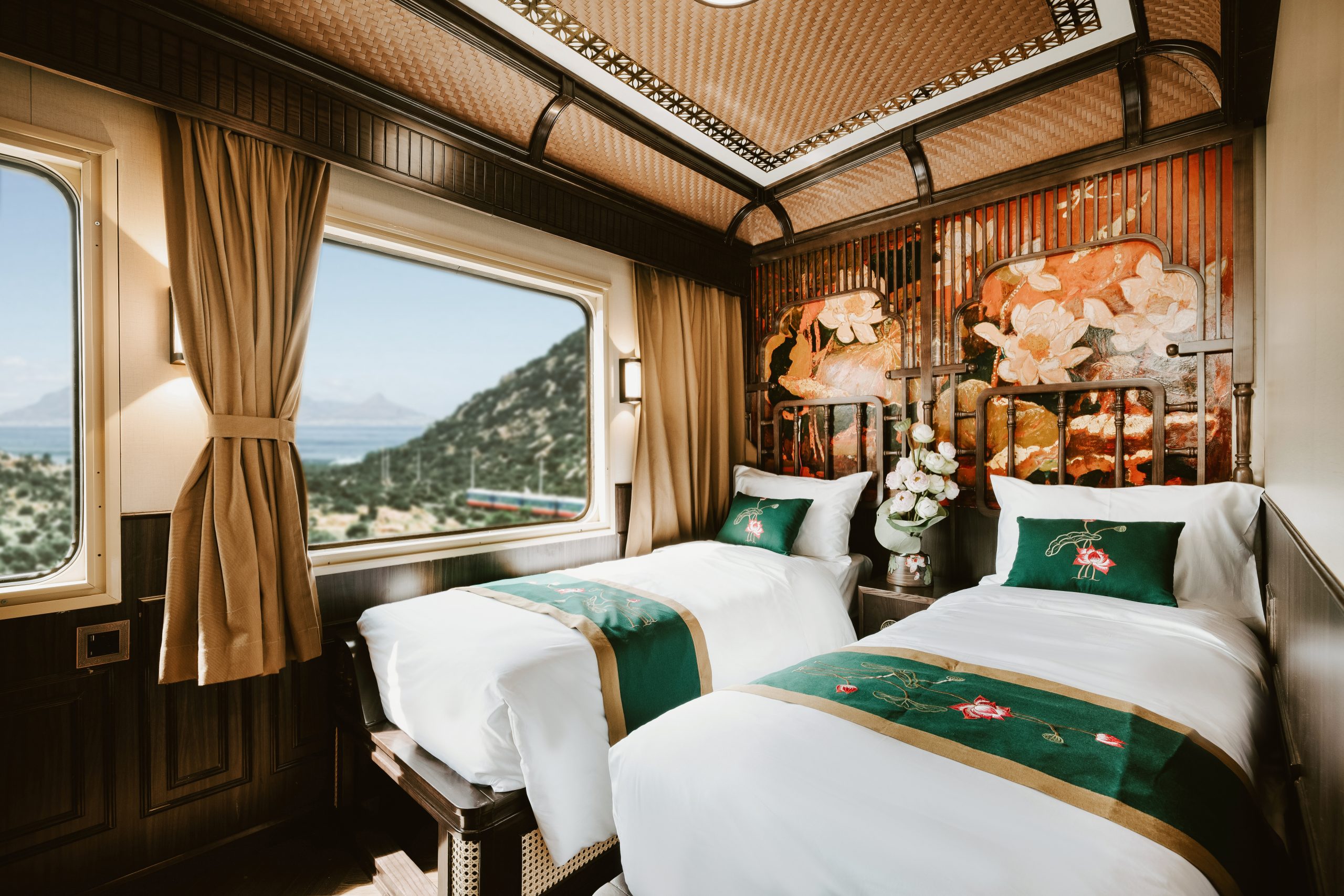 View from the cabin on train