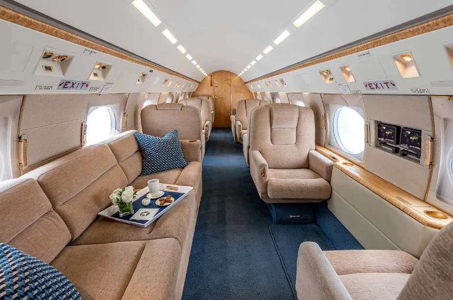 Private Jet Expeditions 9 Luxury interior of a private jet