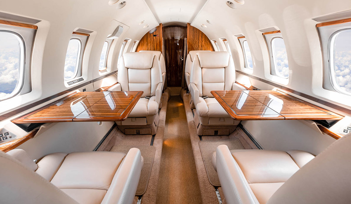Private Jet Expeditions 21 Midsize Jet Cabin Interior