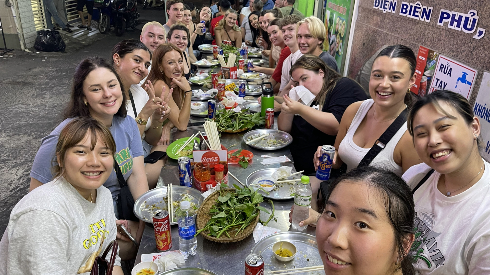 Australian Guests at Pancake Food Stop