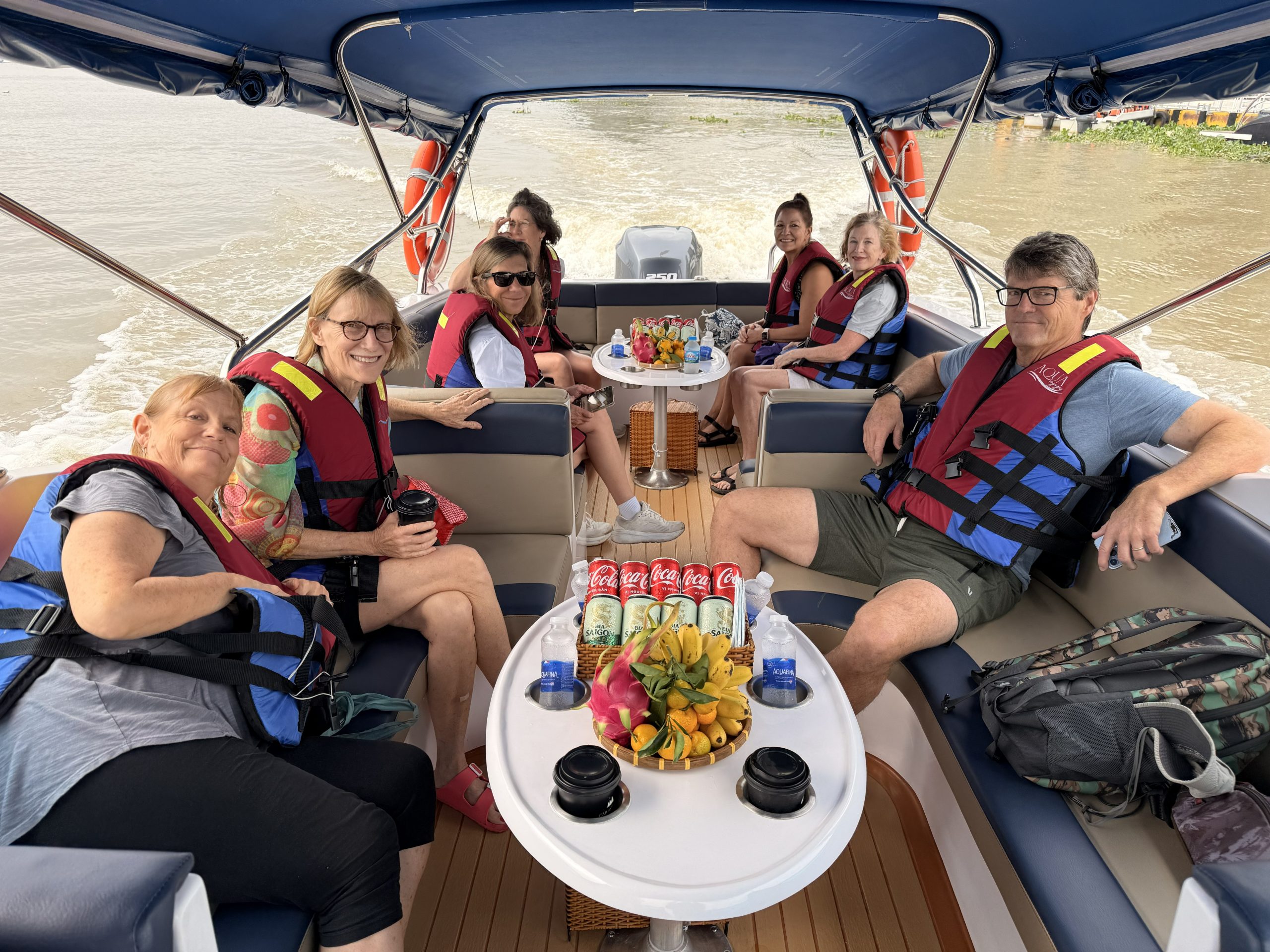 Cu Chi Tunnels By Private Speedboat 9 A group of USA travelers on private speedboat