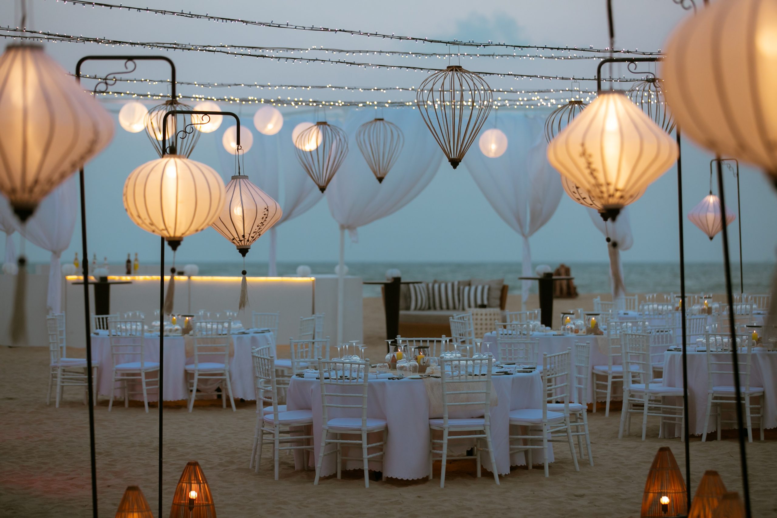 Outdoor Beachfront Resort Gala Staging